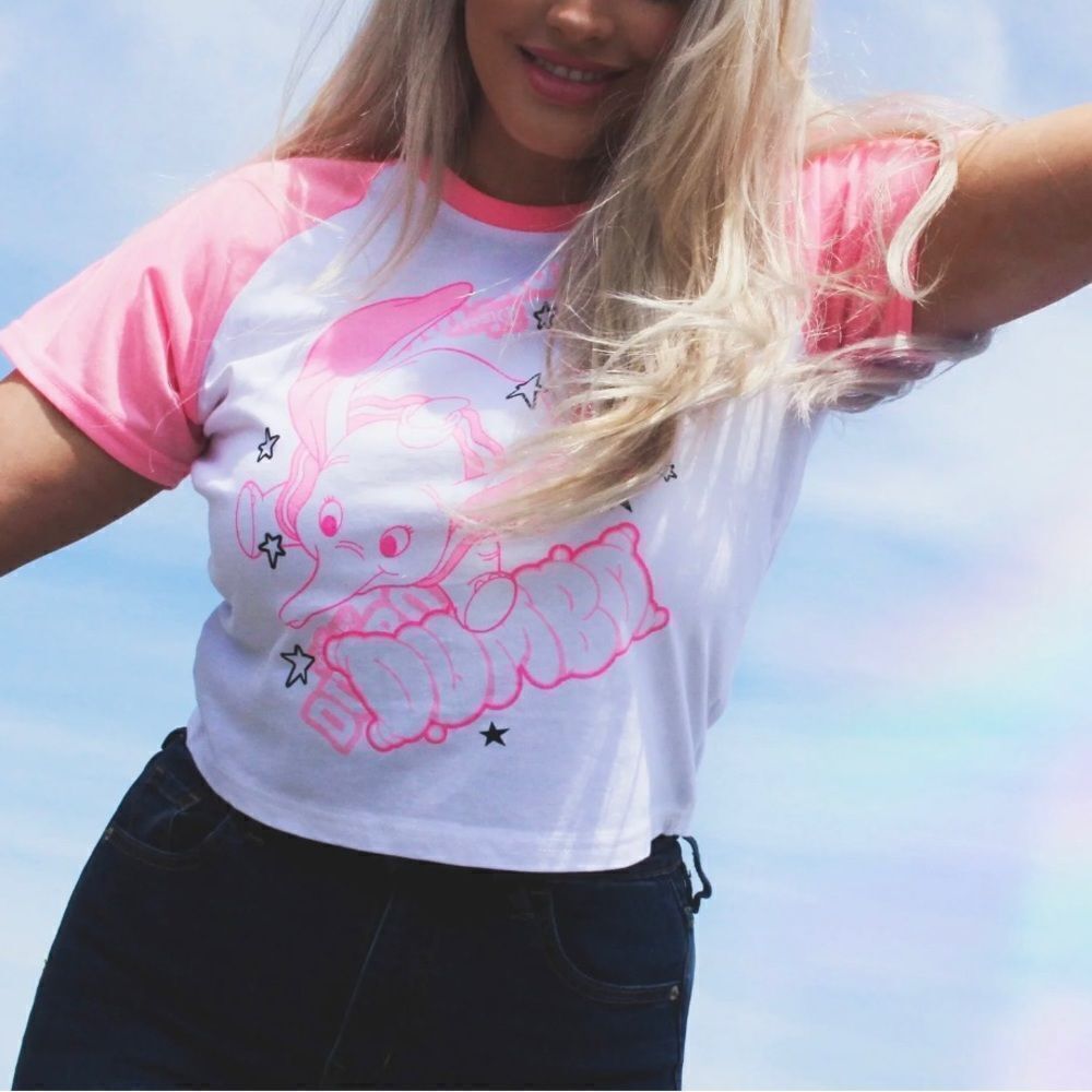 Dumbo Neon Crop T-Shirt